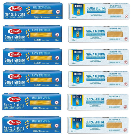 De Cecco TESTPAKET Gluten Free Senza Glutine De Cecco Barilla Spaghetti Glutenfrei italienische pasta ( 12 x 400 g ) italienisch Original