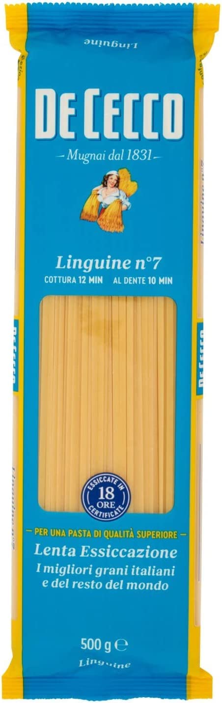 De Cecco Längliche Pasta 10x Pasta De Cecco 100% Italienisch Linguine n. 7 Nudeln 500g 8001250120076