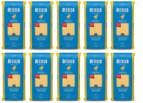 De Cecco Längliche Pasta 10x Pasta De Cecco 100% Italienisch Mafaldine n. 2 Nudeln 500g 8001250120021