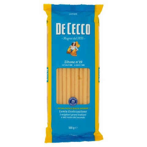 De Cecco Längliche Pasta 10x Pasta De Cecco 100% Italienisch Zitone n. 19 Nudeln 500g 8001250120199