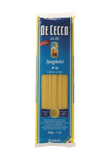 De Cecco Längliche Pasta 3x De Cecco Nudeln 'Spaghetti' n.12, 500 g 8001250050120