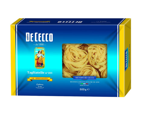 De Cecco Längliche Pasta 3x De Cecco Nudeln 'Tagliatelle' n.203, 500 g 8001250062031