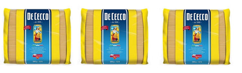 De Cecco Längliche Pasta 3x De Cecco Spaghetti Pasta di Semola di Grano Duro Hartweizengrieß Pasta 100% Italienische Pasta Längliche Pasta Packung mit 3Kg 8001250180124