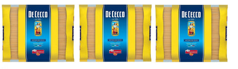 De Cecco Längliche Pasta 3x De Cecco Spaghettoni Quadrati Pasta di Semola di Grano Duro Hartweizengrieß Pasta 100% Italienische Pasta Längliche Pasta Packung mit 3Kg 8001250005595