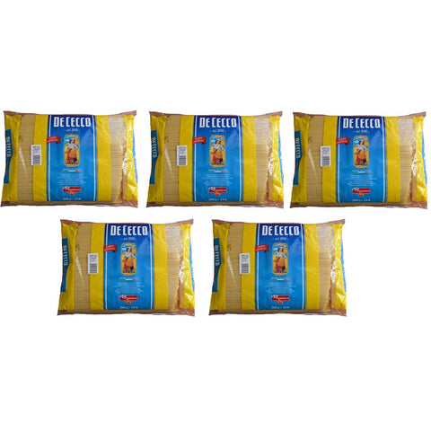 De Cecco Linguine Pasta di Semola di Grano Duro Hartweizengrieß Pasta 100% Italienische Pasta Längliche Pasta Packung mit 5x3kg Original italienisch