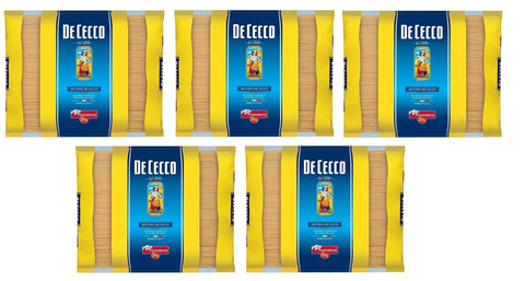De Cecco Längliche Pasta 5x De Cecco Spaghettoni Quadrati Pasta di Semola di Grano Duro Hartweizengrieß Pasta 100% Italienische Pasta Längliche Pasta Packung mit 3Kg 8001250005595