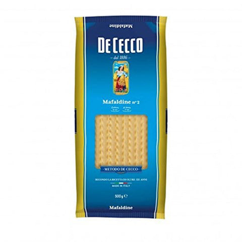 DE CECCO Pasta 100% Mafaldine n. 2 Nudeln 5x500g Original italienisch