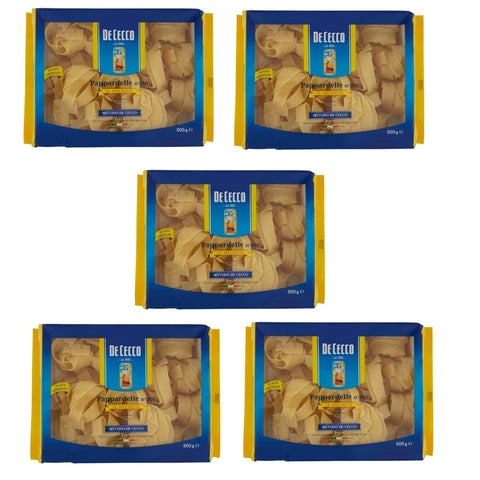 De Cecco Pasta 100% Pappardelle n 201 Nudeln 5x500g Original italienisch