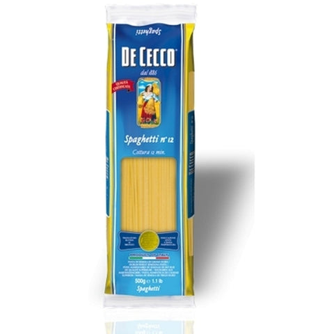 De Cecco Längliche Pasta 5x Pasta De Cecco 100% Italienisch Spaghetti n. 12 Nudeln 500g 8001250120120