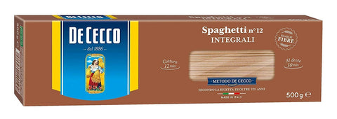 De Cecco Längliche Pasta De Cecco Integrali Vollkorn Spaghetti, No.12, 500 gr. Italian Pasta 8001250310125