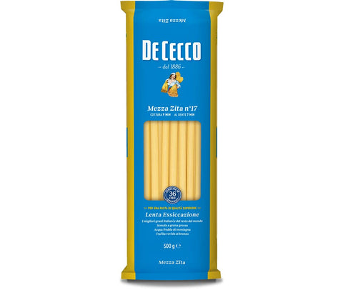 De Cecco Längliche Pasta De Cecco Pasta Mezza Zita - 6 pezzi da 500 g [3 kg] 8001250120175