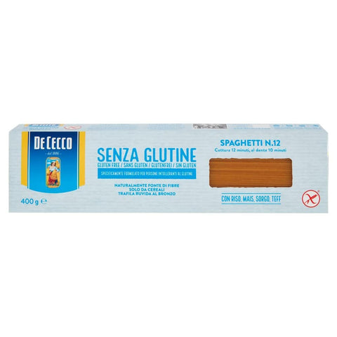 De Cecco Längliche Pasta De Cecco Spaghetti 400 g senza Glutine Glutenfrei pasta nudeln Längliche Pasta italienisch Original 8001250014078