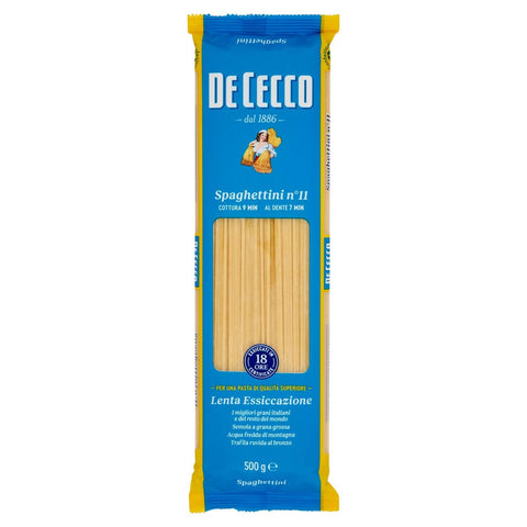 DE CECCO Längliche Pasta De Cecco Spaghettini-Nudeln, 500 g, 6 Stück 8001250120113