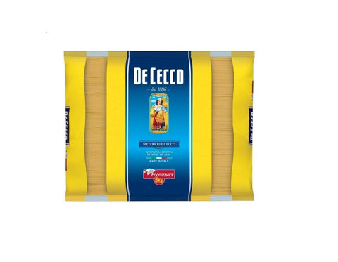 De Cecco Längliche Pasta De Cecco Spaghettini Pasta di Semola di Grano Duro Hartweizengrieß Pasta 100% Italienische Pasta Längliche Pasta Packung mit 3Kg 8001250180117