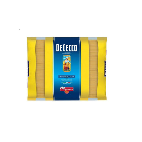 De Cecco Spaghettini Pasta di Semola di Grano Duro Hartweizengrieß Pasta 100% Italienische Pasta Längliche Pasta Packung 1x3kg Original italienisch