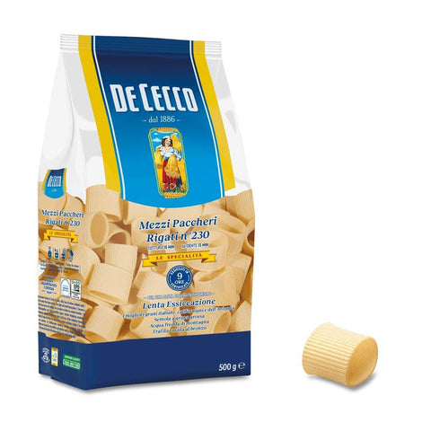 De Cecco Pasta 100% Mezzi Paccheri Rigati n. 230 Nudeln 10x500g Original italienisch