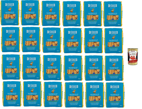 De Cecco Nudeln & Pasta 24x Pasta De Cecco 100% Italienisch Mezzi Rigatoni N° 26 Nudeln 500g + Italian Gourmet Polpa 400g 8001250120267