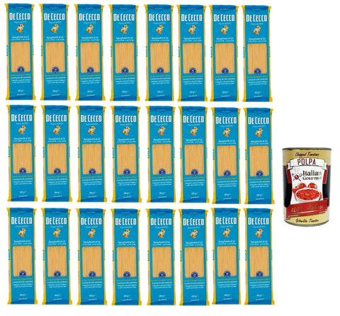 De Cecco Nudeln & Pasta 24x Pasta De Cecco 100% Italienisch Spaghetti n°12 Nudeln 500g + Italian Gourmet Polpa 400g 8001250120120