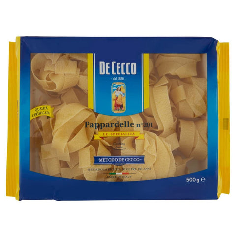 De Cecco Nudeln & Pasta 8x Pasta De Cecco 100% Italienisch Le Specialità Pappardelle N° 201 Nudeln 500g + Italian Gourmet Polpa 400g 8001250152015