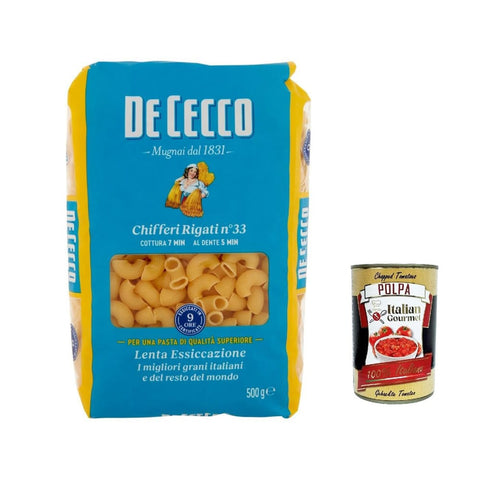 De Cecco Nudeln & Pasta De Cecco Pasta 100% Italian Chifferi Rigati n° 33 Noodles 500 g Nudeln & Pasta italienisch Original 8001250120335