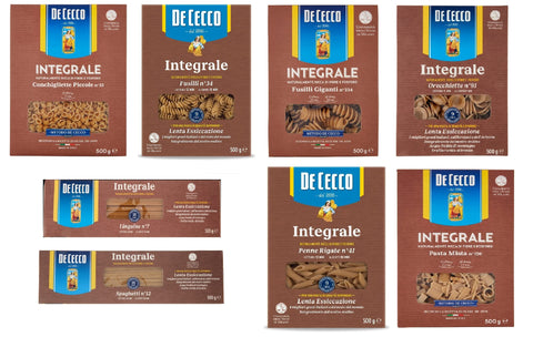 De Cecco Nudeln & Pasta Testpaket De Cecco Pasta integrale Vollkornnudeln Vollkorn Pasta 8x 500g Packung + Italian Gourmet polpa 400g 8001250310125