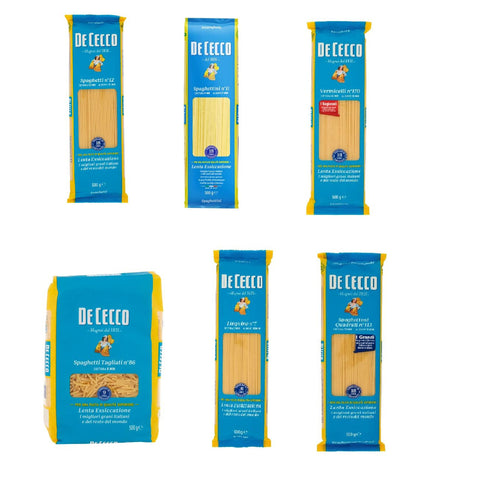 De Cecco Testpaket Spaghetti Spaghettini Spaghettoni 6x500g Original italienisch Pasta