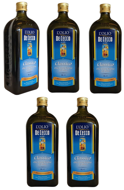 De Cecco Olivenöl IL CLASSICO extra nativ 5x1000ml Original italienisch Feinkost