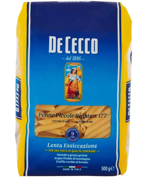 De Cecco Pasta 10x Pasta De Cecco 100% Italienisch Penne Piccole Rigate n. 177 Nudeln 500g 8001250121776