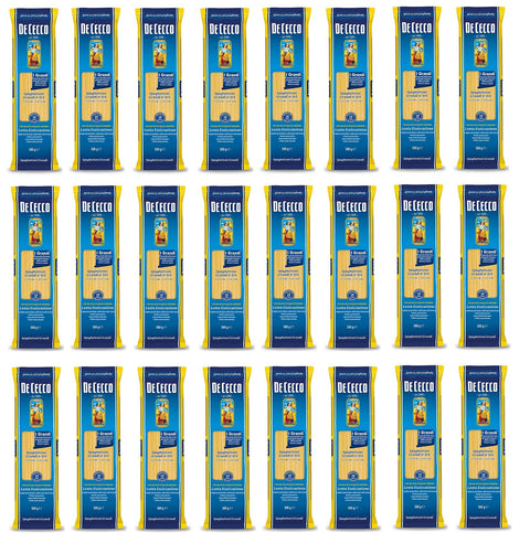 De Cecco Pasta 24x De Cecco Spaghettoni Grandi n°414 Italienische Pasta Teigwaren aus Hartweizengrieß 500g 8001250013927