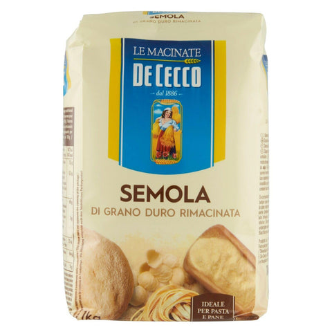 De Cecco Hartweizengrieß Beutel Semola di grano duro rimacinata 2x1kg Original italienisch Pasta