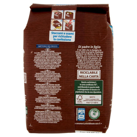 De Cecco pasta De Cecco Sedani Rigati Pasta Integrale Pasta Vollkorn (500g) 8001250017529