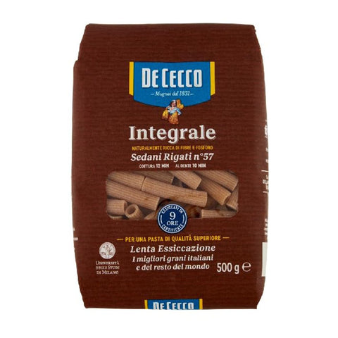 De Cecco pasta De Cecco Sedani Rigati Pasta Integrale Pasta Vollkorn (500g) 8001250017529