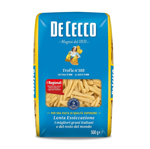 De Cecco pasta De Cecco Trofie n. 188 Italienische Pasta 500G 8001250016256