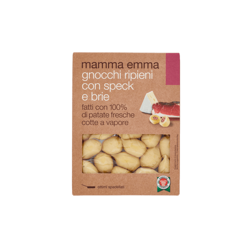 De Cecco pasta Mamma Emma Gnocchi ripieni Speck e Brie gefüllt mit Speck und Brie 350g