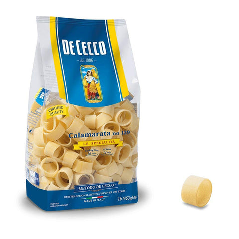 De Cecco Pasta 100% Italienisch Calamarata n° 129 Nudeln 500g Original italienisch