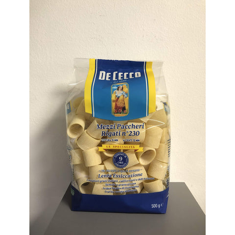 De Cecco Pasta 100% Italienisch Mezzi Paccheri Rigati n. 230 Nudeln 500 g Pflegestifte & Lippenbalsam Original