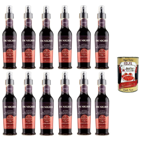 De Nigris Essig De Nigris Balsamico Essig aus Modena I.G.P. Gusto Deciso Spray 12x250 ml italienisch Original 8032754437315