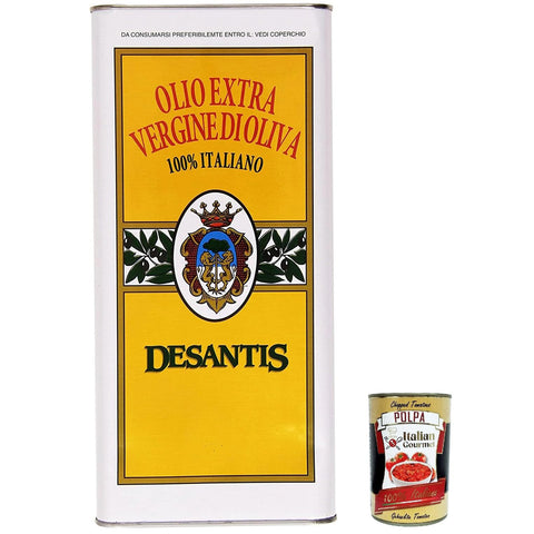 De Santis Olio Extra Vergine Di Oliva, 100% Italiano, Extra natives Olivenöl, 100 % italienisch, 3 Lt Original