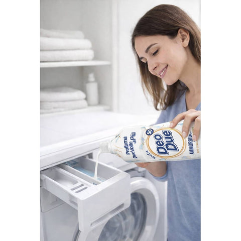 Deo Due Flüssiger Weichspüler Deo Due Ammorbidente essenza di Bianco Latte 1 Liter Weichspüler 3x italienisch Original