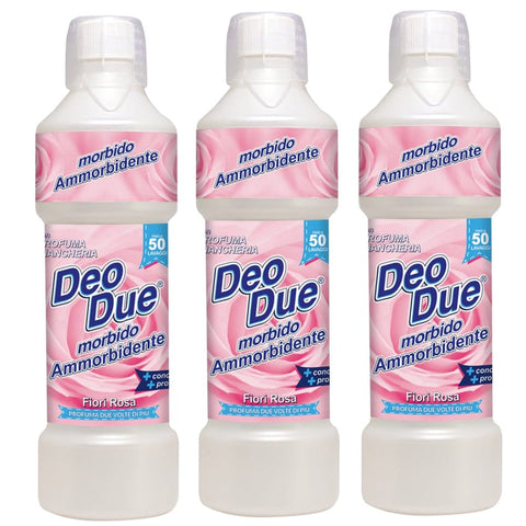 Deo Due Flüssiger Weichspüler Deo Due Ammorbidente Fiori Rosa Weichspüler 1 Liter 3x italienisch Original