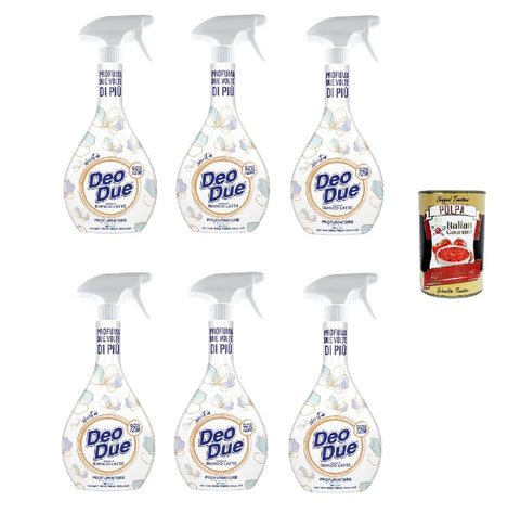 Deo Due Flüssiger Weichspüler Deo Due Profumatore Bianco Latte Raumspray 6x 500 ml + Italian Gourmet polpa 400g 8388776980750