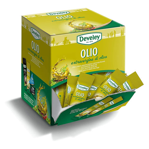 Develey Olio Extra Vergine di Oliva Natives Olivenöl Extra Jede Packung enthält 100 Einzeldosen von 10 ml italienisch Original