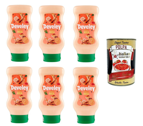 Develey Salsas Salsa Rosa Soße Squeeze 6x 410ml + Italian Gourmet polpa 400g 4006824997010