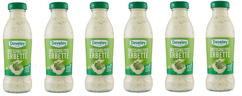 Develey Worcestersaucen 6x Develey Dressing Erbette Kräutersauce würzsauce Tafelsauce 100% natürliche Zutaten Glutenfrei Glasflasche 230ml 4006824003216