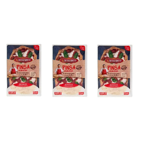 Di Marco Abgepackte Gebäckstücke Di Marco Pinsa alla Romana Klassisch knusprig und lecker 3x230gr italienisch Original 8058640070374