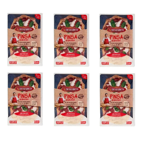 Di Marco Abgepackte Gebäckstücke Di Marco Pinsa alla Romana Klassisch knusprig und lecker 6x230gr italienisch Original 8058640070374