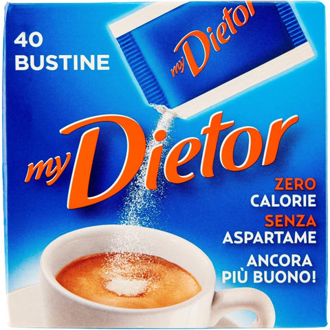 Dietor My Dolcificante Süßstoff 32g Italienisch 0 kcal 40 Beuteln Zuckerersatz 3x Original italienisch
