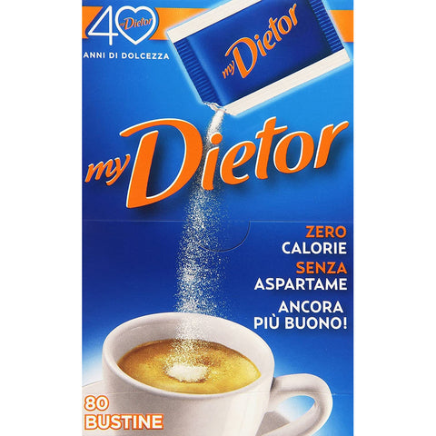 Dietor My Süßstoff 64 g Italienisch 0 kcal 80 Beuteln Süßstoffe Original