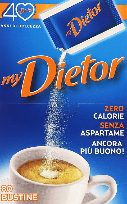 Dietor My Süßstoff 64 g Italienisch 0 kcal 80 Beuteln Süßstoffe Original