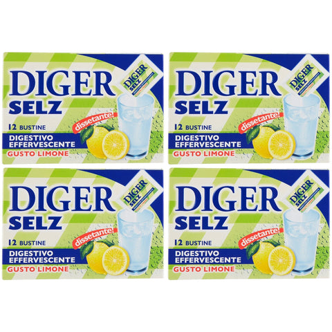 DIGER SELZ Pulver, Zitronengeschmack,, je 1x3,5g Original italienisch Säureblocker